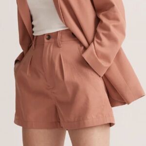 Madewell The Neale Short in Drapeweave Dried Rose Size 14
